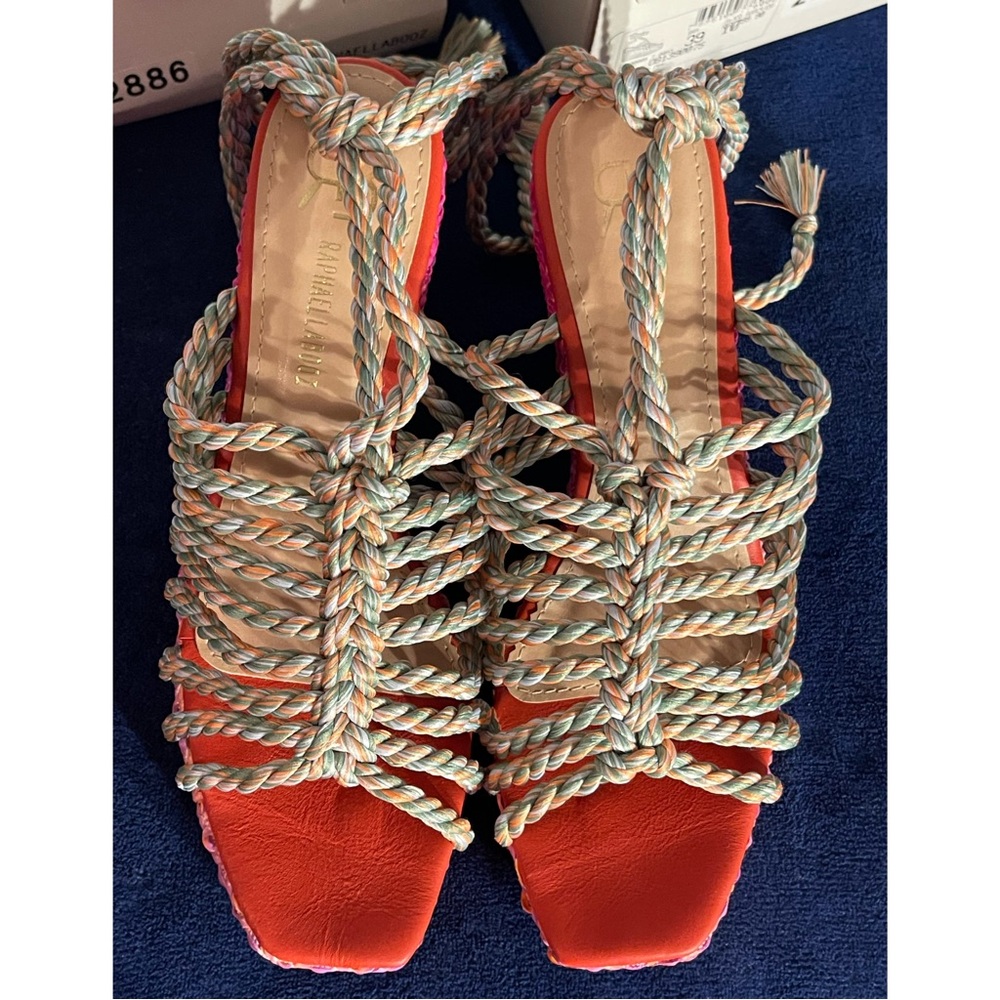 Anthropologie x Raphaella Booz Jute Wedge Sandals NWT SZ 9, 10 - Picture 11 of 12
